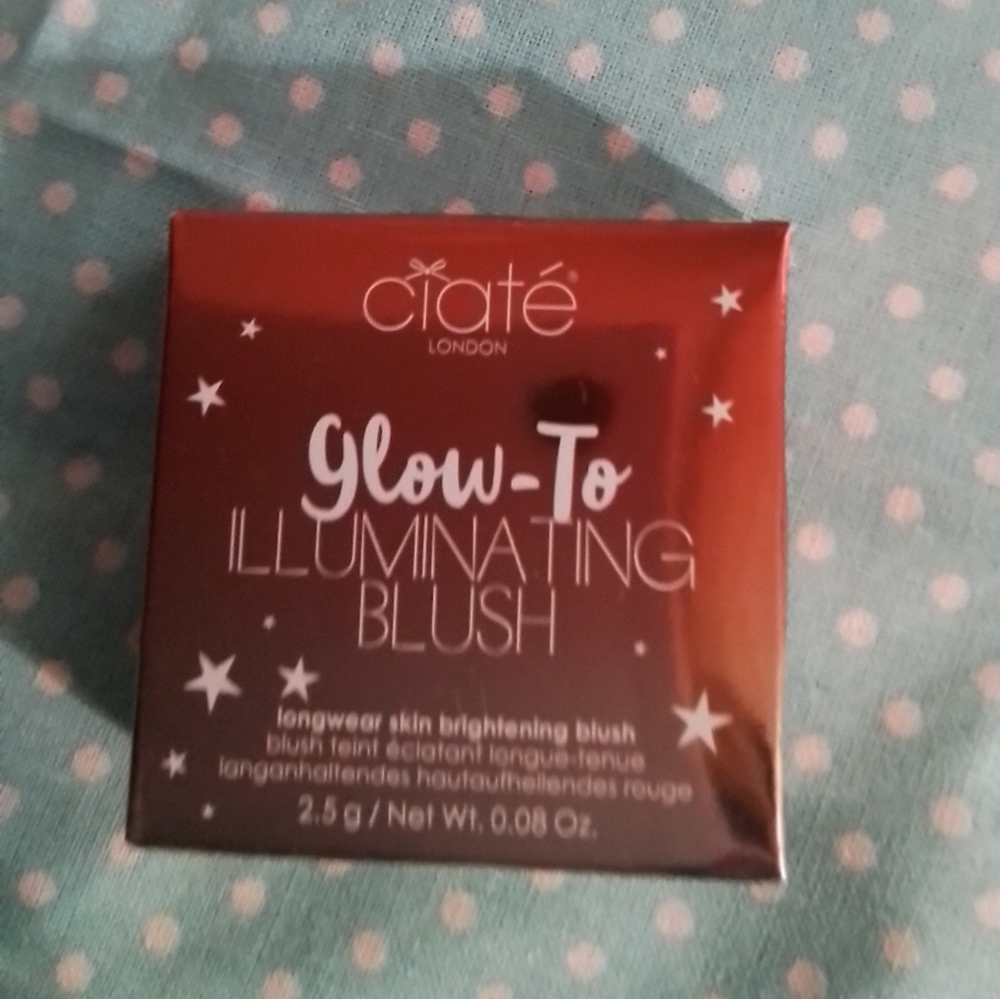 Ciate Glow to illuminating blush.